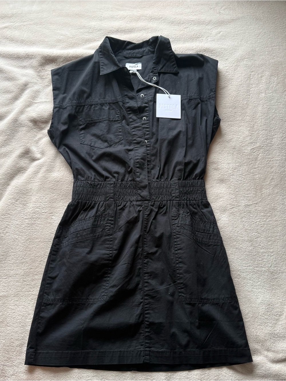 Pistola Rosie Mini Dress Fade to Black NWT